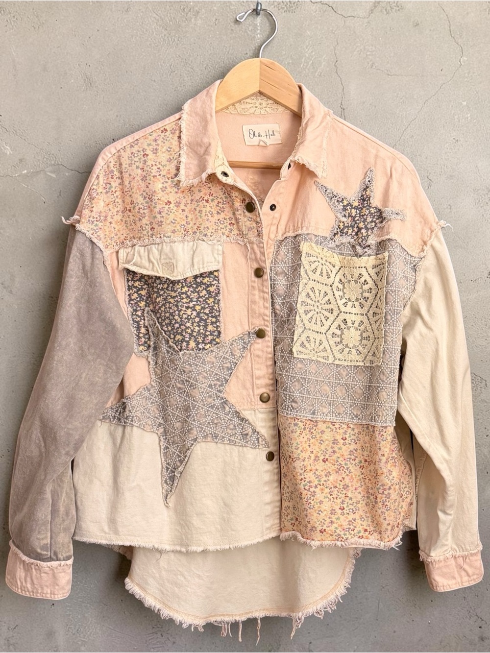 Oli & Hali Oversized Patchwork Star Jacket Size S